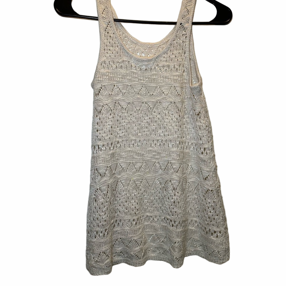 Pink Republic Womens Sleeveless Cream Blouse Size XSmall